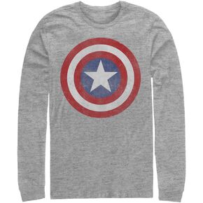 Marvel Big & Tall Captain Classic Men's Tops Long Sleeve Tee Shirt