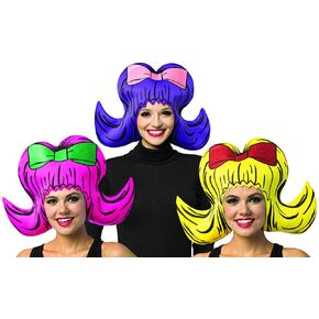 Rasta Imposta Cartoon Bouffant Foam Wig Assortment