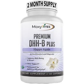 DHH-B Supplement - Bioactive Honokiol Magnolia bark Extract | for Cellular Health| Organic Ashwagandha & Herbs, High Strength 60 Vegan Capsules, 2 Month Supply, Non GMO
