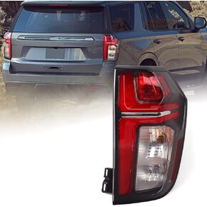 Huray Right Tail Light Fit for Chevy Tahoe/Suburban 2021 2022 2023, RH Red LED Taillight OE Style Tail lamp Rear Brake Lamp Replacement for 84849417 GM2801322 Passenger Side