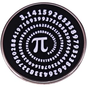 Pi Symbol Button Pin Math Numbers Enamel Pin Maths Symbol Lapel Pin Brooch Pi Badge Metal Pin Badge Clothing Bag Decor Math Lover Students Gift