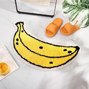 FROZZUR Bath Mat Papaya Non Slip Cute Fun for Bathroom Fruit Bath Mat Luxury Absorbent Shower Rug Washable