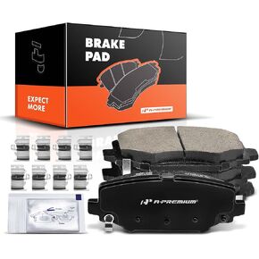 A-Premium Rear Ceramic Disc Brake Pads Set Compatible with Select Chrysler, Dodge, Ram and Volkswagen Models - Town & Country 2012-2016, Grand Caravan, Journey 2012-2020, C/V 2012-2015, Routan