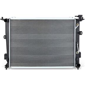 DNA MOTORING OEM-RA-13059 OE Style 1-Row Aluminum Cooling Radiator Compatible with 2009-2010 Genesis Sedan 3.8L
