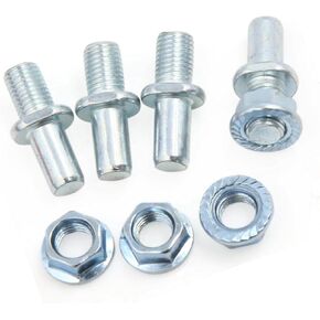 4Pcs Silver Tone Metal Motorcycle Rear Driven Sprocket Screw Bolts for CG Item Replacement