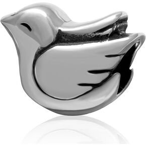 Love Bird Charm 925 Sterling Silver Husband and Wife Couple Charm Animal Charm for Pandora Bracelet