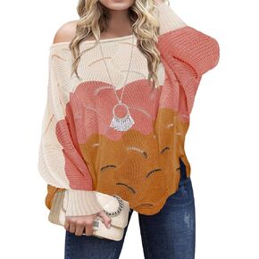 RITERA Women Plus Size Soft-Touch Sweaters Casual Lightweight Crewneck Soft Knit Oversized Pullover Loose Fit Fall Jumper Top in Kuwait