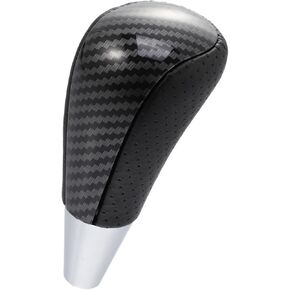 ACROPIX Car Automatic Gear Stick Shift Knob for Toyota for Toyota RAV4 Corolla Avalon Yaris 4Runner Sienna Camry Tacoma for Lexus ES GS SC RX LS Black Carbon Fiber Pattern Car Parts