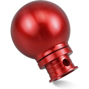 Bevinsee M10x1.5 Low-Profile Shift Lever Knob Round Gear Shift Stick Racing Handles Compatible with Honda Civic Accord CR-V Acura TSX Element Compatible with Acura RSX and RSX-S Fit Jazz Red