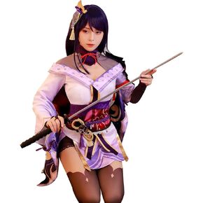 NSPSTT Raiden Shogun Cosplay Outfit Genshin Impact Baal Cosplay Costume Halloween Costume