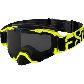 نظارات FXR Maverick Snowmobile Goggle Hi-Vis المضادة للضباب والخدش ذات الجزء المزدوج من الدخان