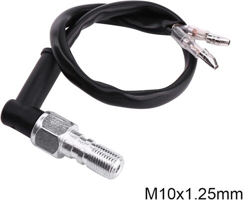 Motorcycle Brake Light Switch, Universal Motorcycle Rear Set Hydraulic Brake Light Switch with Washers M10x1.25 M10x1 (M10x1.25) in Saudi Arabia