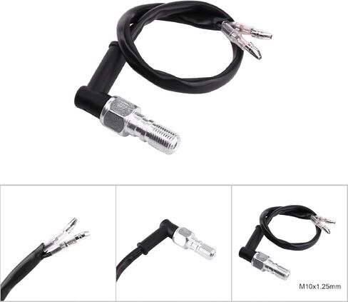 Motorcycle Brake Light Switch, Universal Motorcycle Rear Set Hydraulic Brake Light Switch with Washers M10x1.25 M10x1 (M10x1.25) in Saudi Arabia