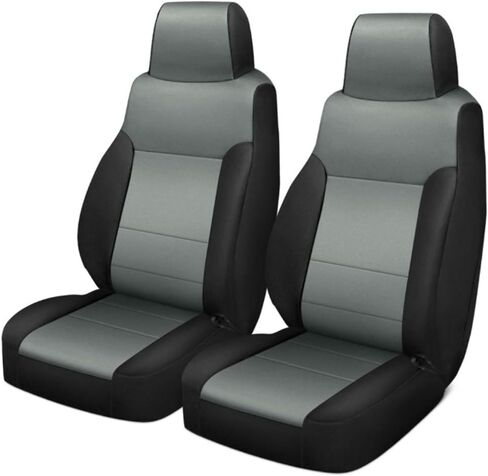 Coverking Custom Fit Seat Cover for Jeep Wrangler CJ 2-Door - (Neoprene, Solid Black) in Saudi Arabia