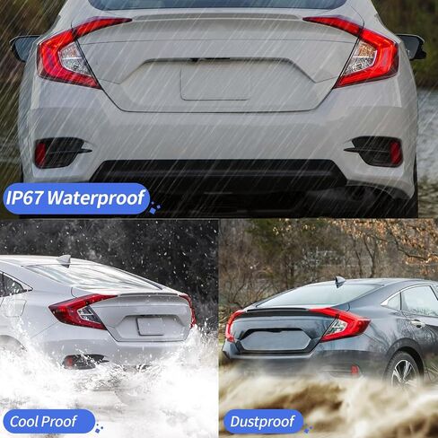 Tail Light Compatible With 2016-2021 Honda Civic 4-Door Sedan Red Clear Tail Light Outer Passenger Right Replacement in Saudi Arabia