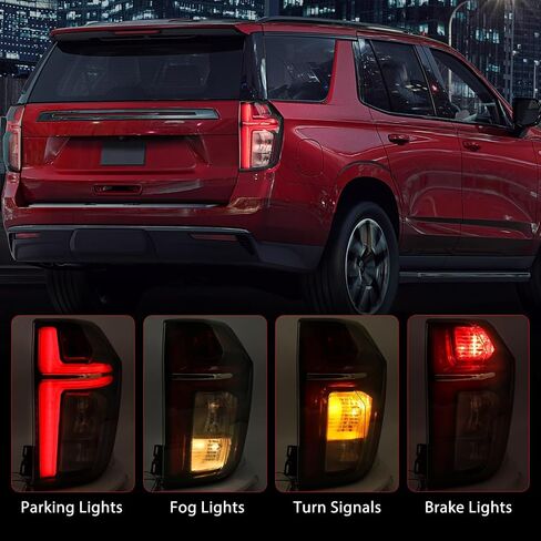 Huray Right Tail Light Fit for Chevy Tahoe/Suburban 2021 2022 2023, RH Red LED Taillight OE Style Tail lamp Rear Brake Lamp Replacement for 84849417 GM2801322 Passenger Side in Saudi Arabia