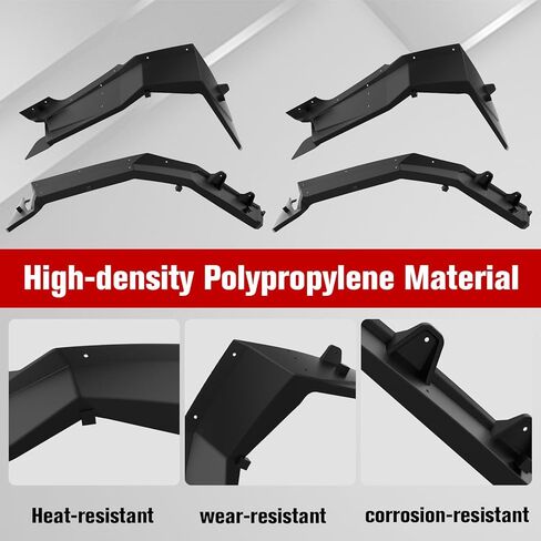 حاجز مشاعل لـ Polaris RZR XP/XP 4 1000 2024، تغطية كاملة مجموعة ممتدة من واقيات الطين الأوسع لملحقات Polaris RZR XP 1000 2024، استبدال OEM #2889133 in Kuwait