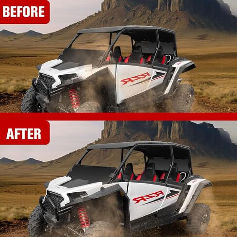 حاجز مشاعل لـ Polaris RZR XP/XP 4 1000 2024، تغطية كاملة مجموعة ممتدة من واقيات الطين الأوسع لملحقات Polaris RZR XP 1000 2024، استبدال OEM #2889133 in Kuwait