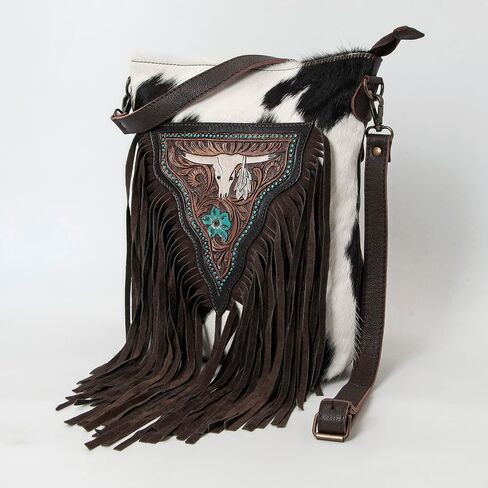 Women Natural Cowhide Leather Hand Bag With Adjustable Detachable Strap Leather Massenger Handbag in Kuwait