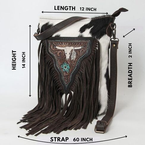Women Natural Cowhide Leather Hand Bag With Adjustable Detachable Strap Leather Massenger Handbag in Kuwait