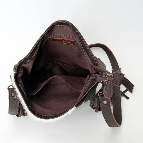 Women Natural Cowhide Leather Hand Bag With Adjustable Detachable Strap Leather Massenger Handbag in Kuwait