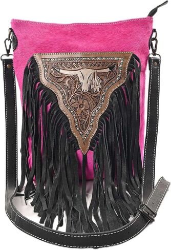 Women Natural Cowhide Leather Hand Bag With Adjustable Detachable Strap Leather Massenger Handbag in Kuwait