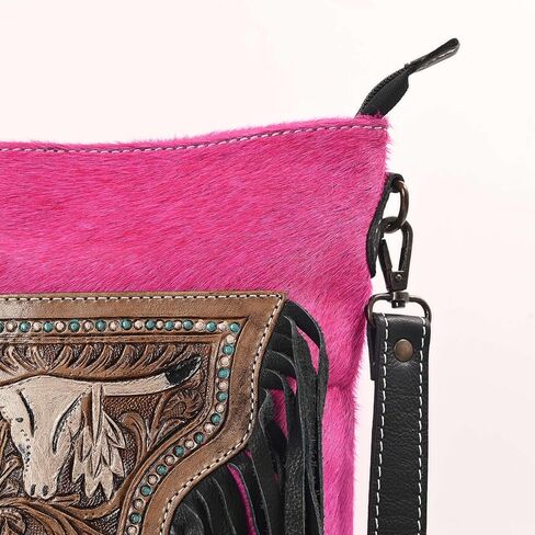 Women Natural Cowhide Leather Hand Bag With Adjustable Detachable Strap Leather Massenger Handbag in Kuwait