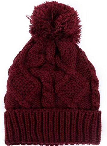 المرأة الشتاء الدافئة وشاح محبوك قبعة Pompom قبعة وقفازات مجموعة لينة تمتد قبعة وشاح ومجموعة القفاز in Kuwait