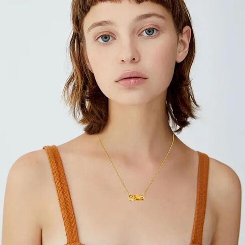 AENEAS Bee Necklace 18K Gold over 925 Sterling Silver Bumble Bee Pendant Necklace Citrine Crystal Jewelry Bee Gifts for Women Mom Wife in Saudi Arabia