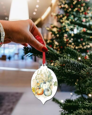 مجموعة زينة عيد الميلاد مكونة من 8 قطع لتزيين شجرة عيد الميلاد، عيد ميلاد سعيد لك، زينة عيد الميلاد 2023، حلي معلقة من الأكريليك لعيد الميلاد، شريط ملون، جماليات فنية تجريدية 3.7 بوصة × 3 بوصة in Kuwait