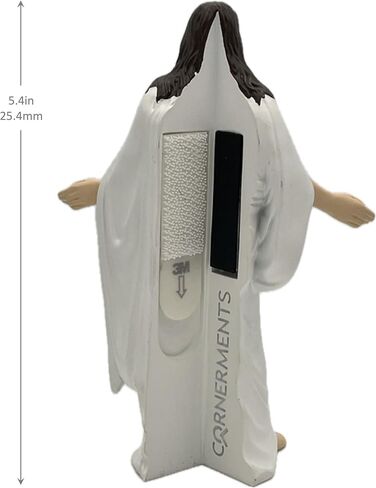 Heavenly Guardian Corner-Mounted Jesus Christ Figurine, Magnetic-Mount, Resin 5.40" Tall (Classic) in Saudi Arabia