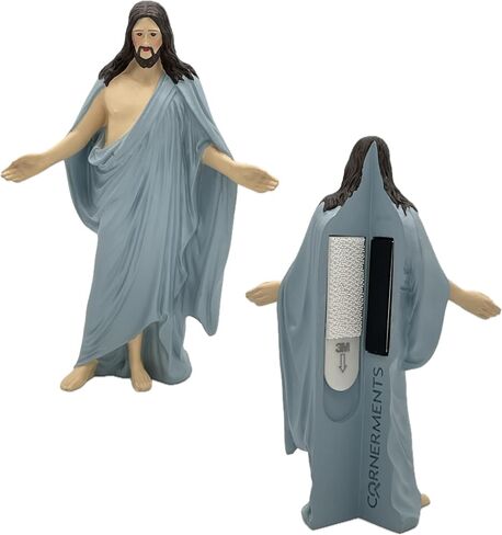 Heavenly Guardian Corner-Mounted Jesus Christ Figurine, Magnetic-Mount, Resin 5.40" Tall (Classic) in Saudi Arabia