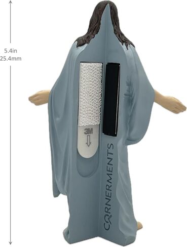 Heavenly Guardian Corner-Mounted Jesus Christ Figurine, Magnetic-Mount, Resin 5.40" Tall (Classic) in Saudi Arabia