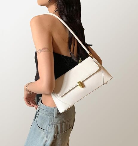 Pink Metallic Shoulder Bag Silver Tote Clutch for Women Gold Shoulder Purse with Buckle Closure in Saudi Arabia
