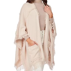 Mud Pie womens Women Fringe Poncho