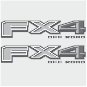 FX4 Decal Sticker Off Road Truck F150 F350 F250 Super Duty 2019 2020 2021 2022 (Gray)