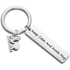 xyqcy Koala Keychain Koala Bear Gift Koala Lover Gift for Family Friends Girl Boy Christmas Birthdays New Year Koala Bear Charm Jewelry Animal Lover Jewelry