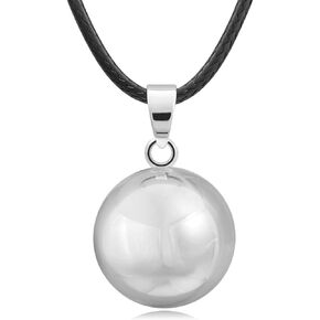 EUDORA Harmony Ball Angel Caller Necklace Musical Chime Mexico Bola for Pregnancy Women, 30"+45"