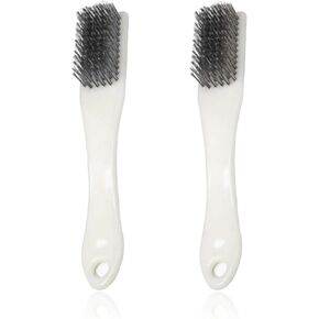 NIIIYTYB 2 Pack Bowling Shoe Brush 2-in-1 Heavy Duty Scrubber for Shoes Sliders Golf Cleats and Boots Outdoor Shoe Cleaning Brushes for Mud and Dirt Durable Stainless Steel Wire Brush Cleaner Kit