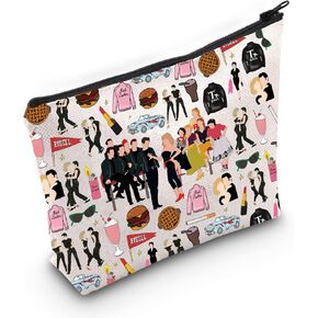 WZMPA Grease Danny & Sandy Travel Makeup Bag Grease T Bird Pink Ladies Inspired Gift Grease Broadway Musical Zipper Pouch Bag (RYDELL)