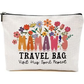 Nana Gifts Makeup Bag Grandma Gifts from Granddaughter Grandson Grandma Birthday Gifts Mothers Day Thank You Retirement Gifts for Women Meme First Time Grandma Granny Christmas Travel Accessories Bag