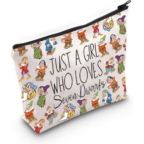 JNIAP Snow White Cartoon Movies Lover Gift Seven Dwarfs Cosmetic Bag Fairy Tales Merch (Dwarfs)