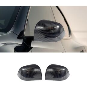 fit for Tesla Model Y Rearview Mirror Covers, Side Mirror Cover 2021-2024, Door Mirror Caps Trim/Car Mirror Accessories，Made of ABS Material (Bright Carbon Fiber Pattern)149559400A