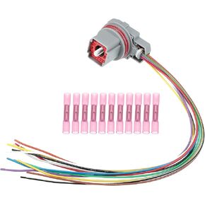 X AUTOHAUX 5R55W 5R55S 5R55N Transmission Wire Harness Pigtail Plug for Ford for Lincoln for Mazda for Mercury 2003-2015 Shift Solenoid Wire Repair Kit