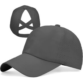 Criss Cross Ponytail Hat Women Mesh Baseball Caps Messy Bun Ponycaps Spring Summer Running Outdoor Sports Dad Hat