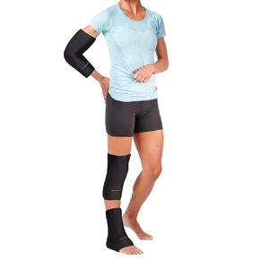 Copper Fit Ice and Heat Therapy Compression Sleeve – Flexible and Reusable 360 Coverage for Knee, Elbow, Ankle, Wrist, Hamstring and Calf (Large/XLarge)