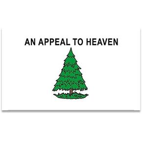 an Appeal to Heaven Flag Sticker (Tree Historic Revolutionary Washington Cruiser) (3 x 5 inch)