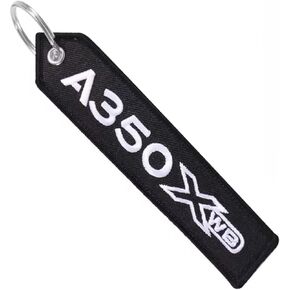 Airbus A350XWB Family A350 XWB Extra Wide Body Aerospace European Aircraft Design Manufacturer Air Airplane Airline Flight Keychain Key Tag Chain Fob Ring