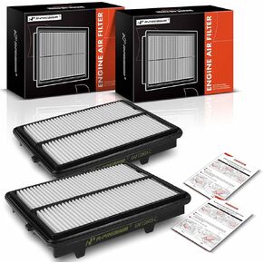 A-Premium 2-PC Engine Air Filter Compatible with Acura RDX 2019 2020 2021 2022 2023 - L4 2.0L - Replace# 17220-5MS-H00