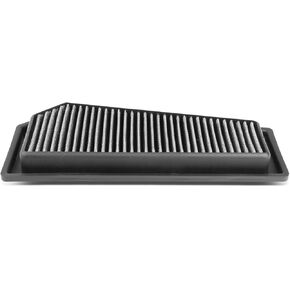DNA Motoring AFPN-033-RD Clean Air Washable Drop In Panel Air Filter Enhance Engine Performance Power & Acceleration Improve [Compatible with 12-15 Mercedes C250 SLK250 1.8 ]